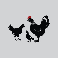 Hen Illustration for Packaging