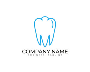 Tooth icon isolated on white background. Dentistry icon