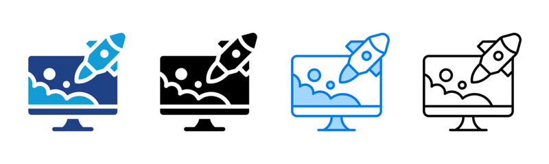 Web Traffic icon sheet multiple style collection
