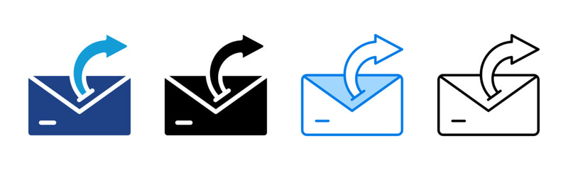 Forward Message icon sheet multiple style collection