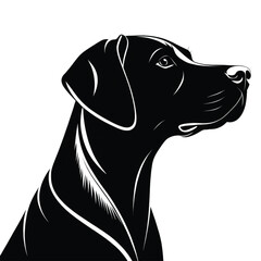 Stylish Doberman Pinscher Silhouette Timeless Profile of a Graceful and Powerful Dog