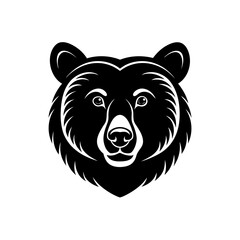 bear head on white background  .svg