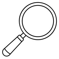 magnifying glass isolated on white