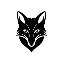 Fototapeta premium fox head on white background 