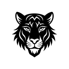 liger head on white background  .svg