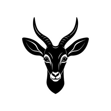 oribi head on white background  .svg
