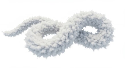 Fototapeta premium Abstract cloud snake design