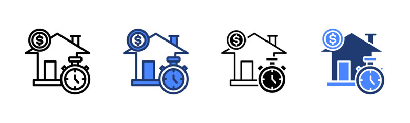 Loan icon sheet multiple style collection