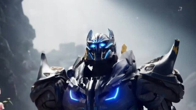 transform robo machine in war machine star , ai generative