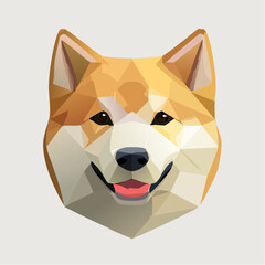 Naklejka premium かわいい豆柴犬