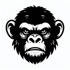 Obraz premium chimpanzee silhouette