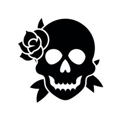 Stag Spirit Tattoo Vector Silhouette Artwork
