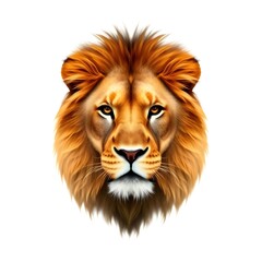 lion isolated on white background