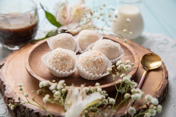Brigadeiros chocolate truffles brazilian tradicional dessert sweet food