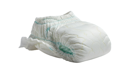 baby diaper isolated on white background