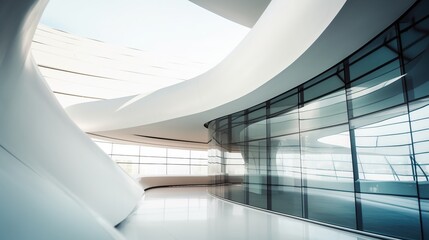 Obraz premium Modern, sleek, and spacious interior design