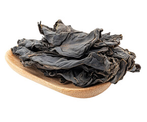 Dried edible seaweed kitchen food natural isolated on transparent background