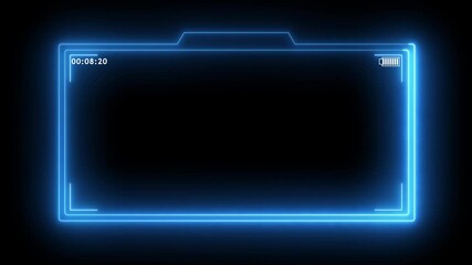live streaming neon text frame animation box frame neon frame live streaming game live Stream overlay animation for live streaming video Titles 4k motion  video 