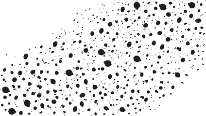 Black Ink Splatter Texture Set – Diagonal Spray Paint Effect with Drips and Dots for Grunge Backgrounds and Artistic Designs