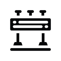 welcome gate glyph icon. Strong and solid vector icon for websites, mobile interfaces, presentations, and visual branding. High quality and easy to edit.