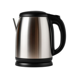 Sleek stainless steel kettle glistens under soft kitchen light, inviting warmth and comfort in every brew