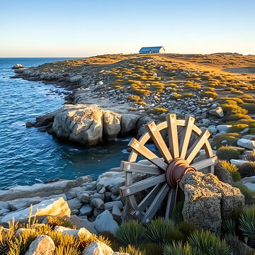Cape Leeuwin Water Wheel Landscape in Western Australia