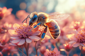 Bee on flower.