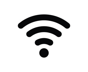 Wifi wireless internet signal flat icon for apps