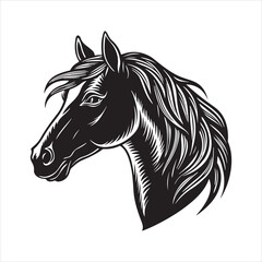 arabian horse Vector Art illustration