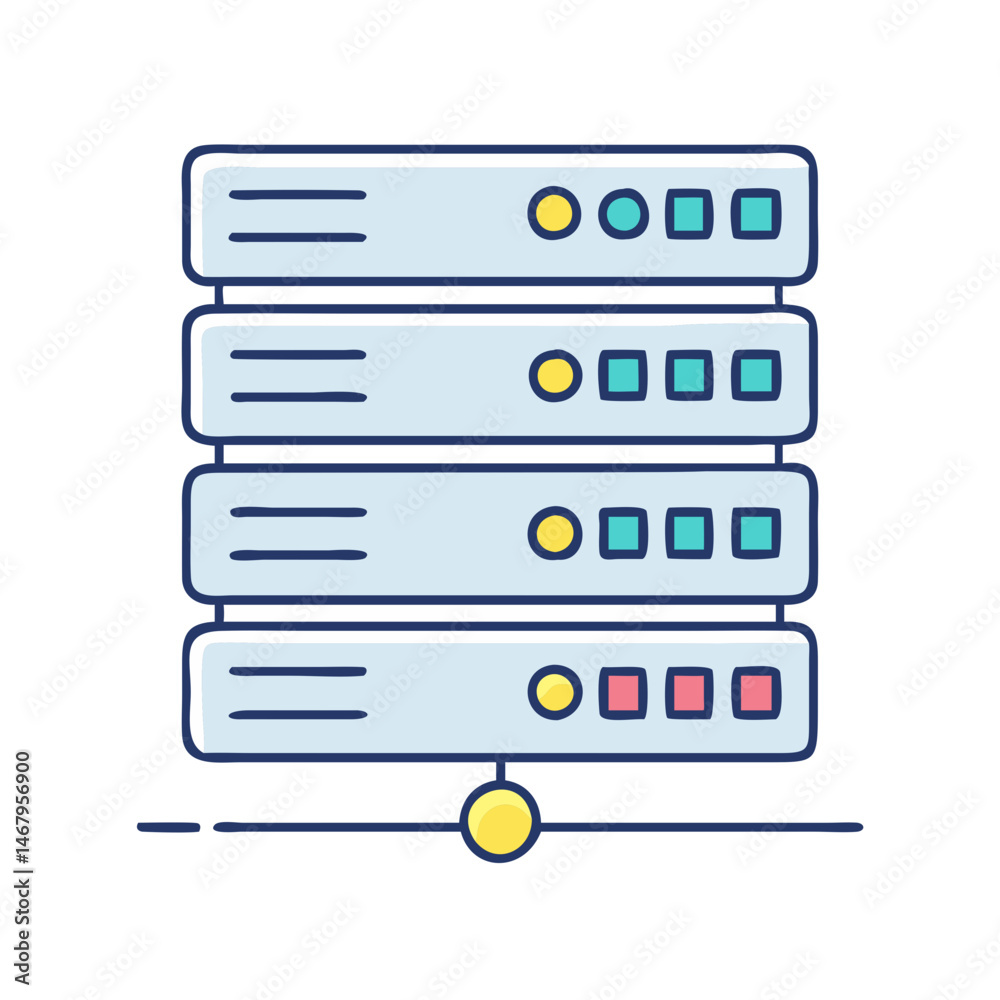 Leinwandbilder server data center database storage networking cloud computing hosting information technology stack