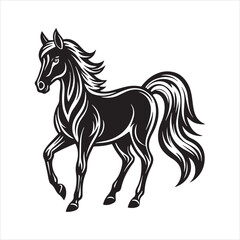 Obraz premium arabian horse Vector Art illustration