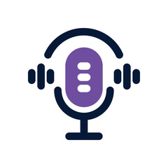 podcase duotone icon. Sleek and modern vector icon for websites, mobile apps, marketing materials, and corporate design. Fully scalable and ready to use.