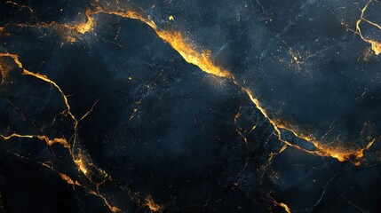 Dark marble texture with gold veins. Luxurious and elegant background.