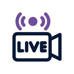 live duotone icon. Sleek and modern vector icon for websites, mobile apps, marketing materials, and corporate design. Fully scalable and ready to use.