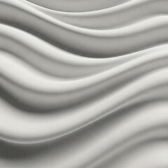Fototapeta premium A smooth, white surface with gentle, flowing waves or folds. The texture is soft and has subtle shadows that create a sense of depth and movement.