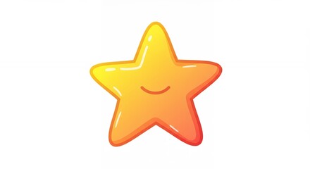 Obraz premium Cute animated star graphic