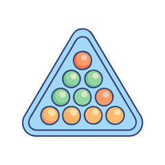 Billiard balls triangle rack pool game cue sport snooker eight ball break shot equipment leisure 9 ball