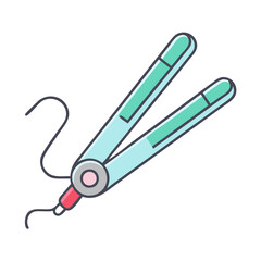 Hair straightener styling tool flat iron beauty appliance hair care device ceramic plates electric tool