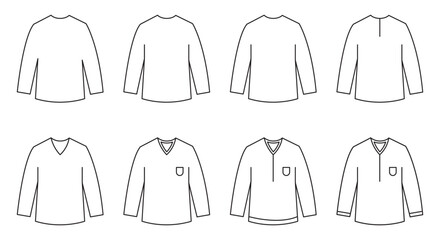 T-shirt icon with outline and glyph style.