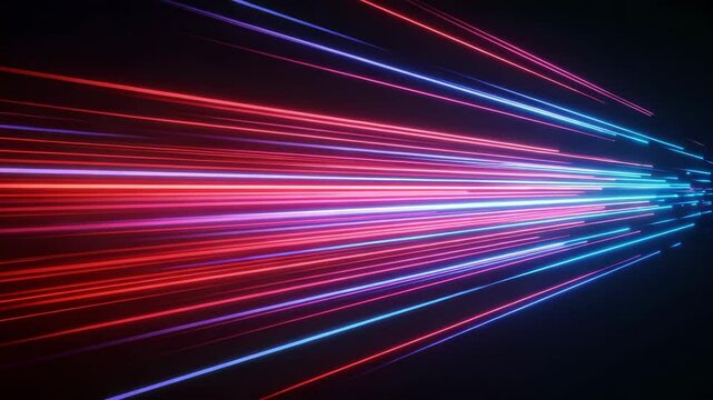 Colorful light trails creating a dynamic abstract background  