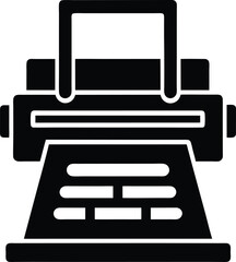 letter press printing icon vector illustration