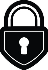padlock security icon vector illustration