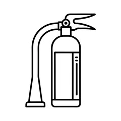 Fire Extinguisher Line Art Vector Drawing