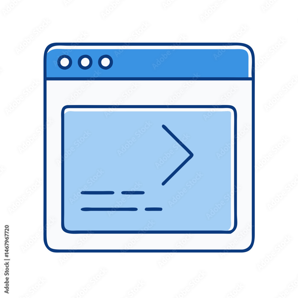 Poster Programming code window icon vector illustration for software development and design work