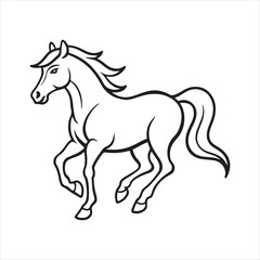 arabian horse Vector Art illustration