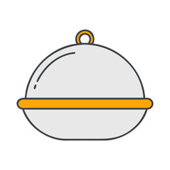 Silver food dome cover serving dish restaurant catering hotel tableware presentation elegant design