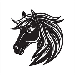 arabian horse Vector Art illustration