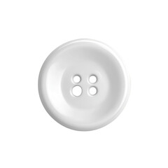 White button four holes sewing craft object