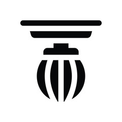 punching ball glyph icon. Strong and solid vector icon for websites, mobile interfaces, presentations, and visual branding. High quality and easy to edit.