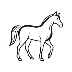 Obraz premium arabian horse Vector Art illustration